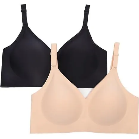 HORISUN Bequemer Nahtloser BH mit Vollständiger Abdeckung für Damen, Kabellose Push-Up BHS mit Weicher Unterstützung No…