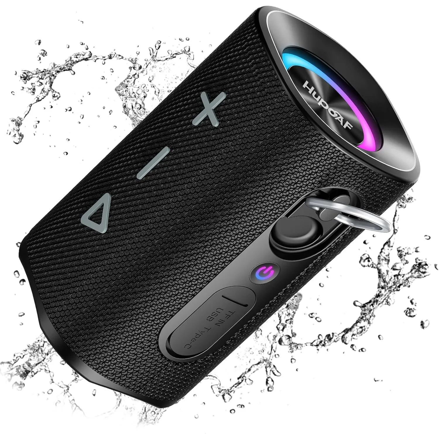 Bluetooth Lautsprecher mit Licht, Musikbox Bluetooth 5.4, 30W Max Dual Lautsprecher,30 Std Akku,Bass Boost Box mit IPX7…