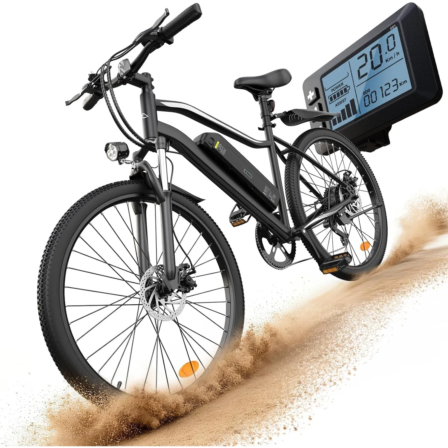 Finbike EB3S E-Bike für Erwachsene, 36V 15Ah Akku, 100 KM Max Reichweite, Elektrofahrräder mit 4 Stunden Schnellladung,…
