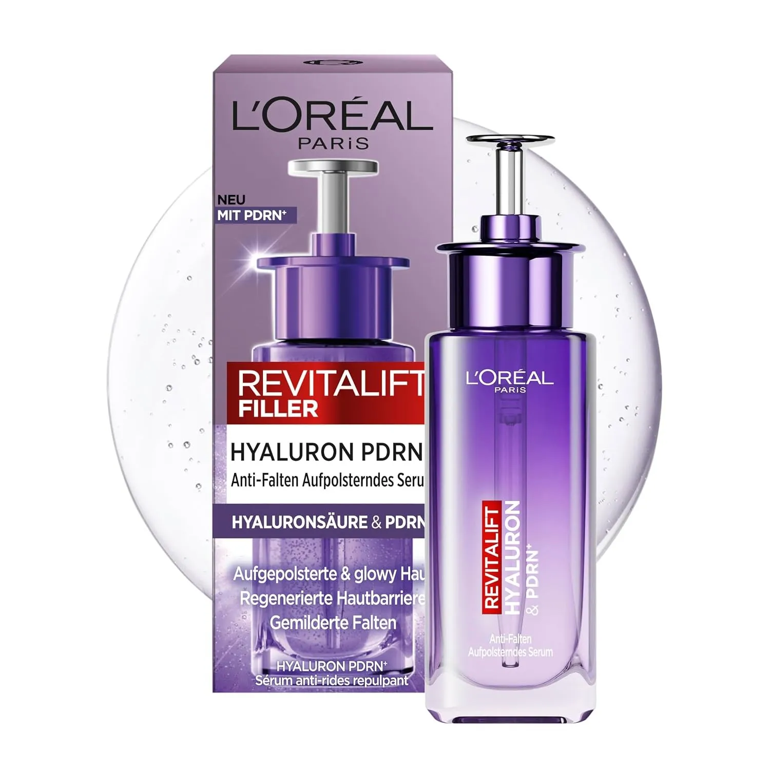 L'Oréal Paris Aufpolsterndes Serum [Hyaluronsäure & veganes PDRN+] 30 ml
