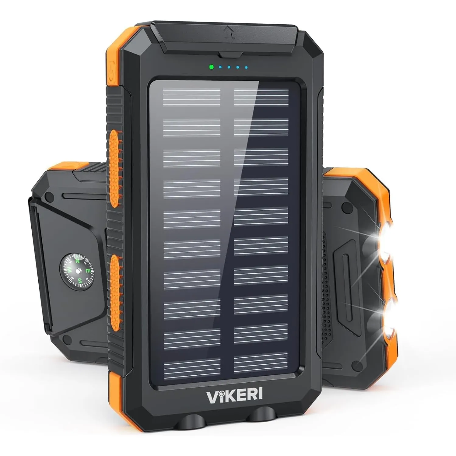 Vikeri Solar Powerbank 26800mAh, Tragbares Solarladegerät