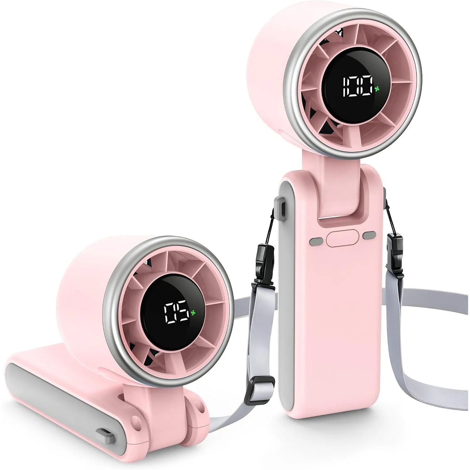 EasyAcc Turbo Handventilator, 13350 U/min Sehr starker Wind, 4000mAh handventilator akku aufladbar, Tragbarer Mini Vent…