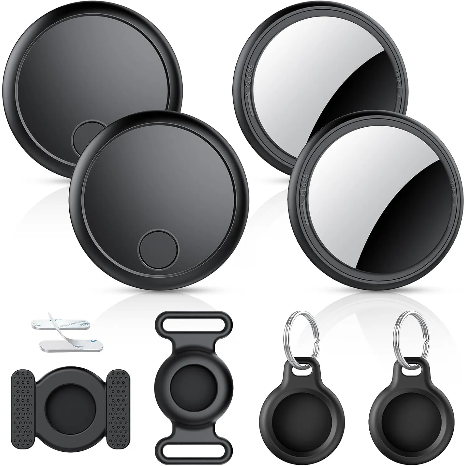 Air Tracker Smart Tag 4 Pack, Schlüsselfinder Kompatibel mit Apple Wo ist? APP (Nur iOS), Bluetooth Key Finder für Gepä…