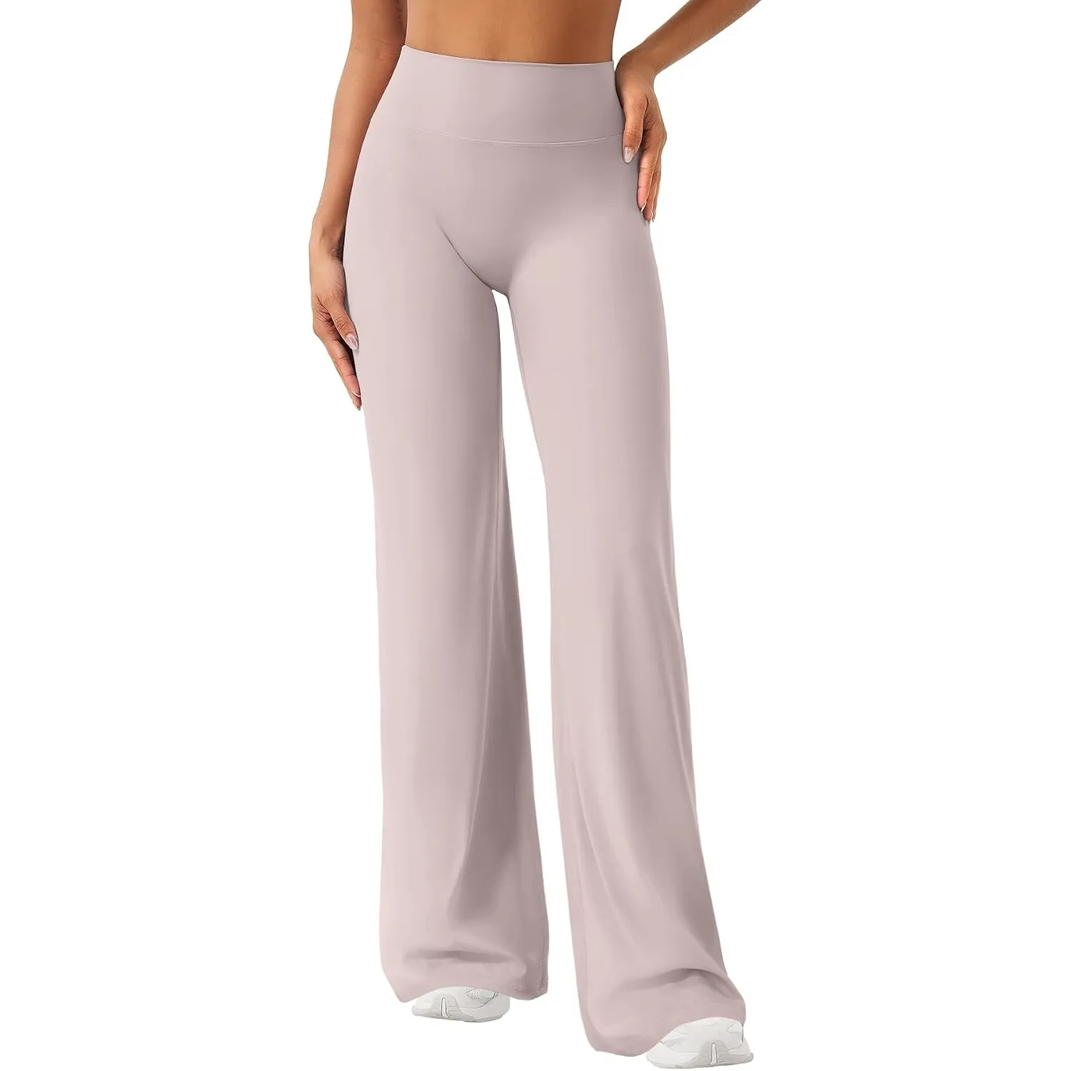 ZAAYO Nahtlose Straight Leggings Damen Flared Legging Yoga Hosen Gym Pant