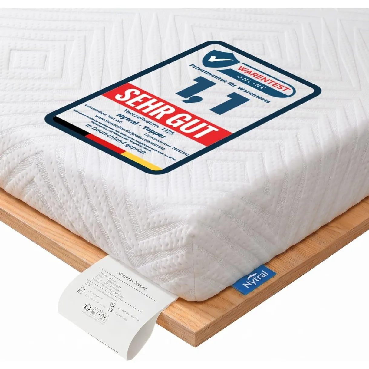 Matratzen Topper 90x200cm H5/H6, 7,5 cm Matratzentopper 180x200 mit Gel-Viscoschaum & Komfortschaum, 2-in-1 Härtegrad, …
