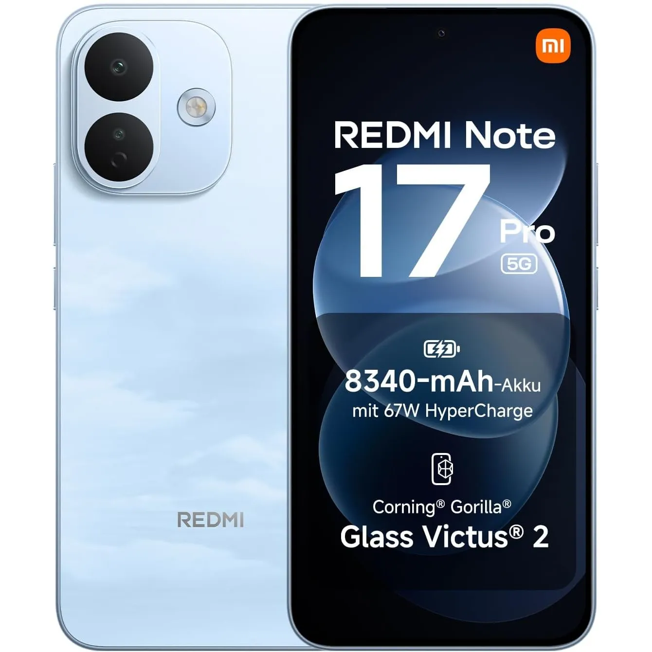 Xiaomi REDMI Note 17 Pro 5G, Smartphone 8+512 GB, Sky Blue, 8340 mAh Akku