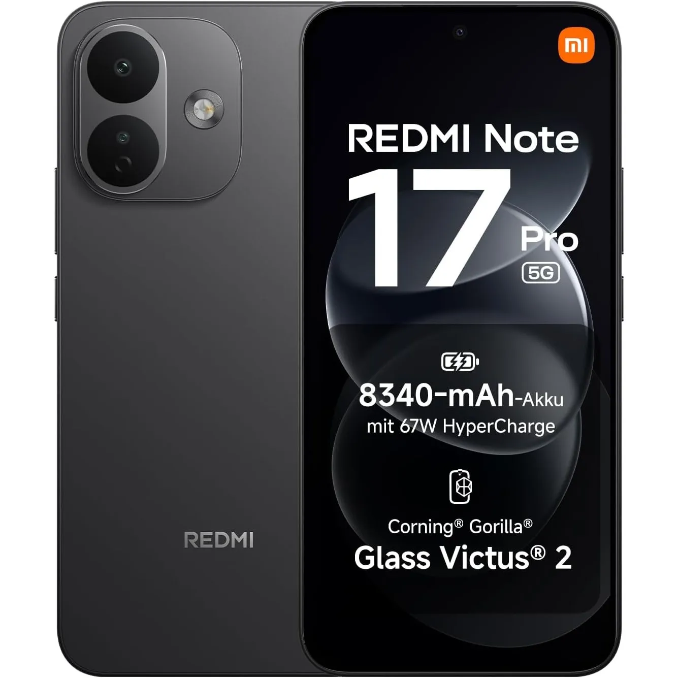 Xiaomi REDMI Note 17 Pro 5G, Smartphone 8+512 GB, Black, 8340 mAh Akku