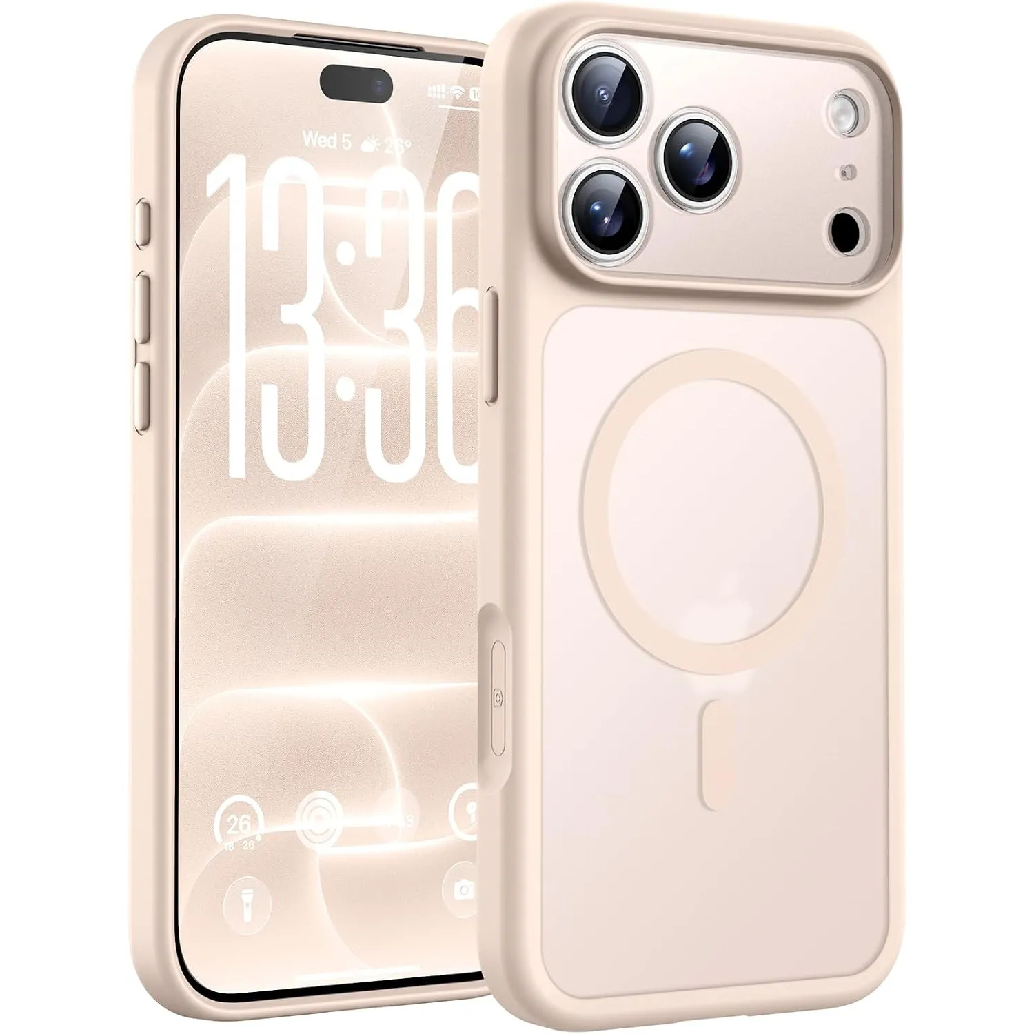 TOCOL für iPhone 18 Pro Max Hülle, Kompatibel mit MagSafe, Wüstensand