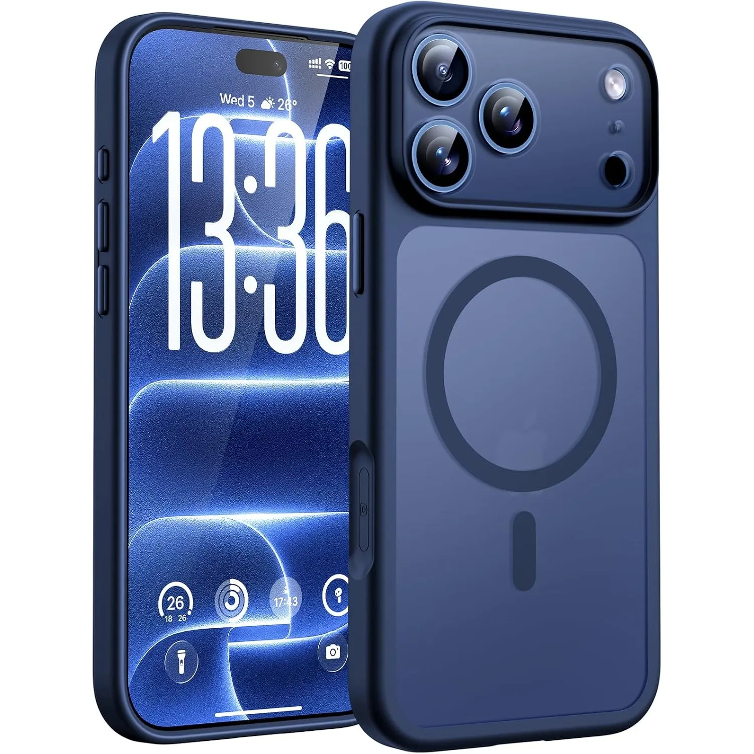 TOCOL für iPhone 18 Pro Max Hülle, Kompatibel mit MagSafe, Tiefblau