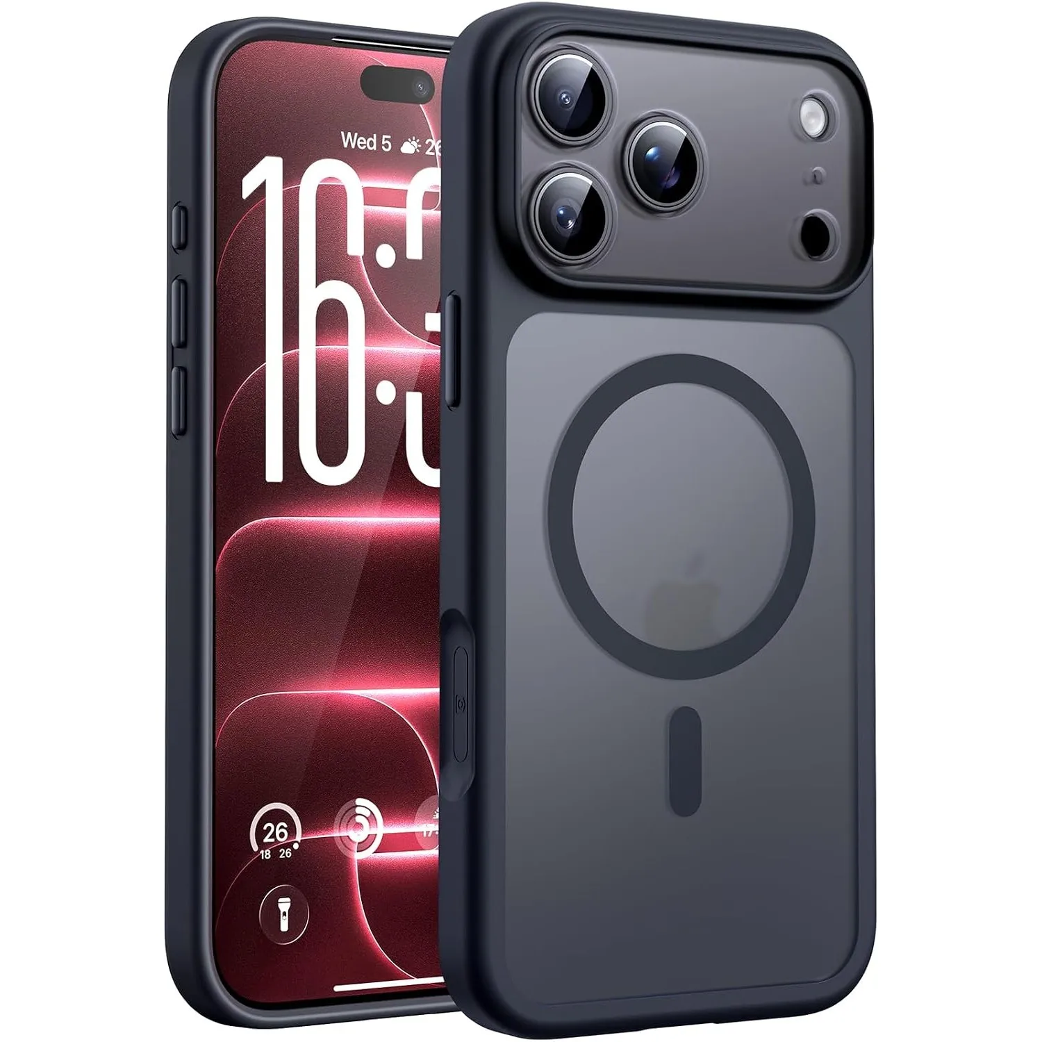 TOCOL für iPhone 18 Pro Hülle, Kompatibel mit MagSafe, Schwarz
