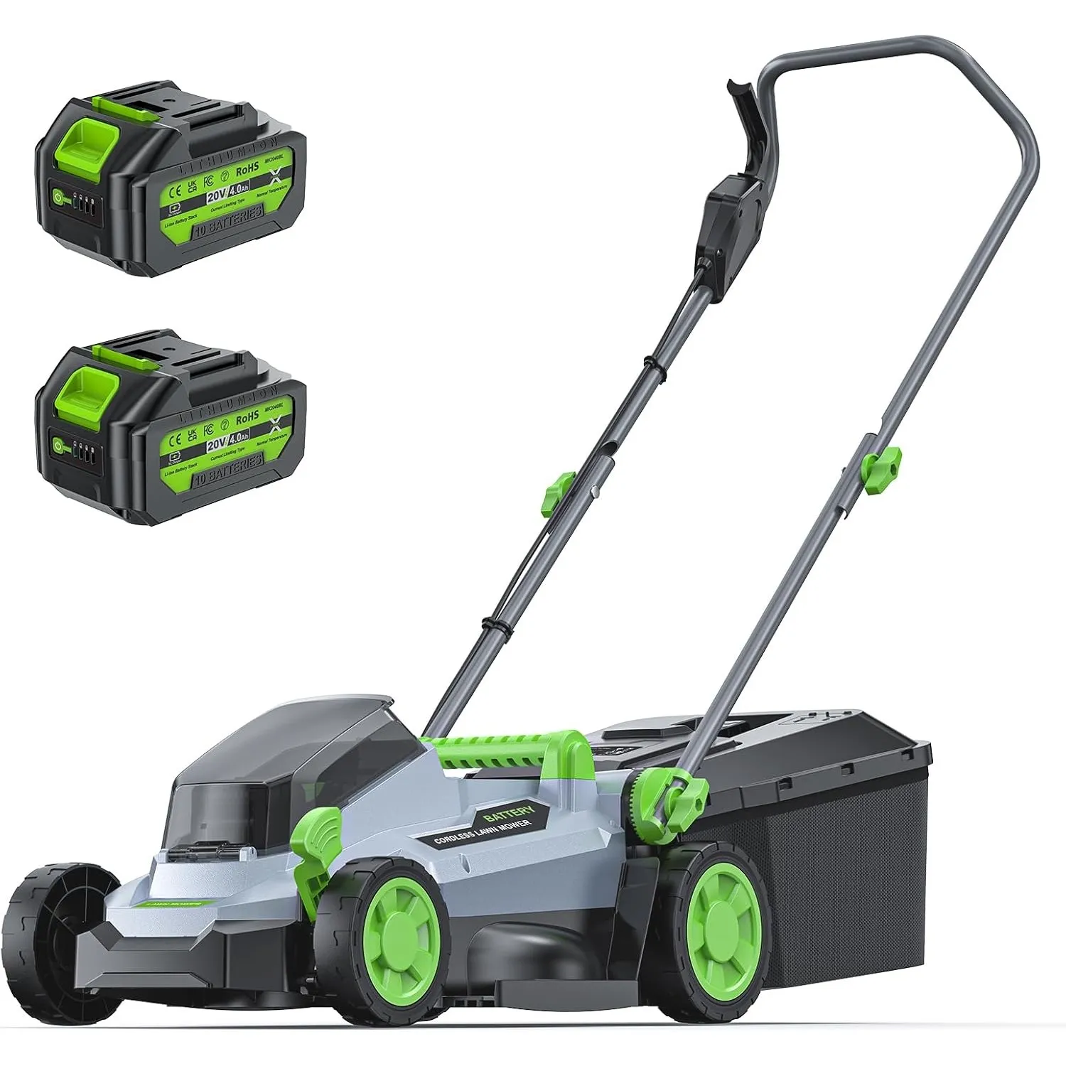 ETOOLAB Akku-Rasenmäher 40V, 34 cm, Brushless, bis 300 m², für Gärten