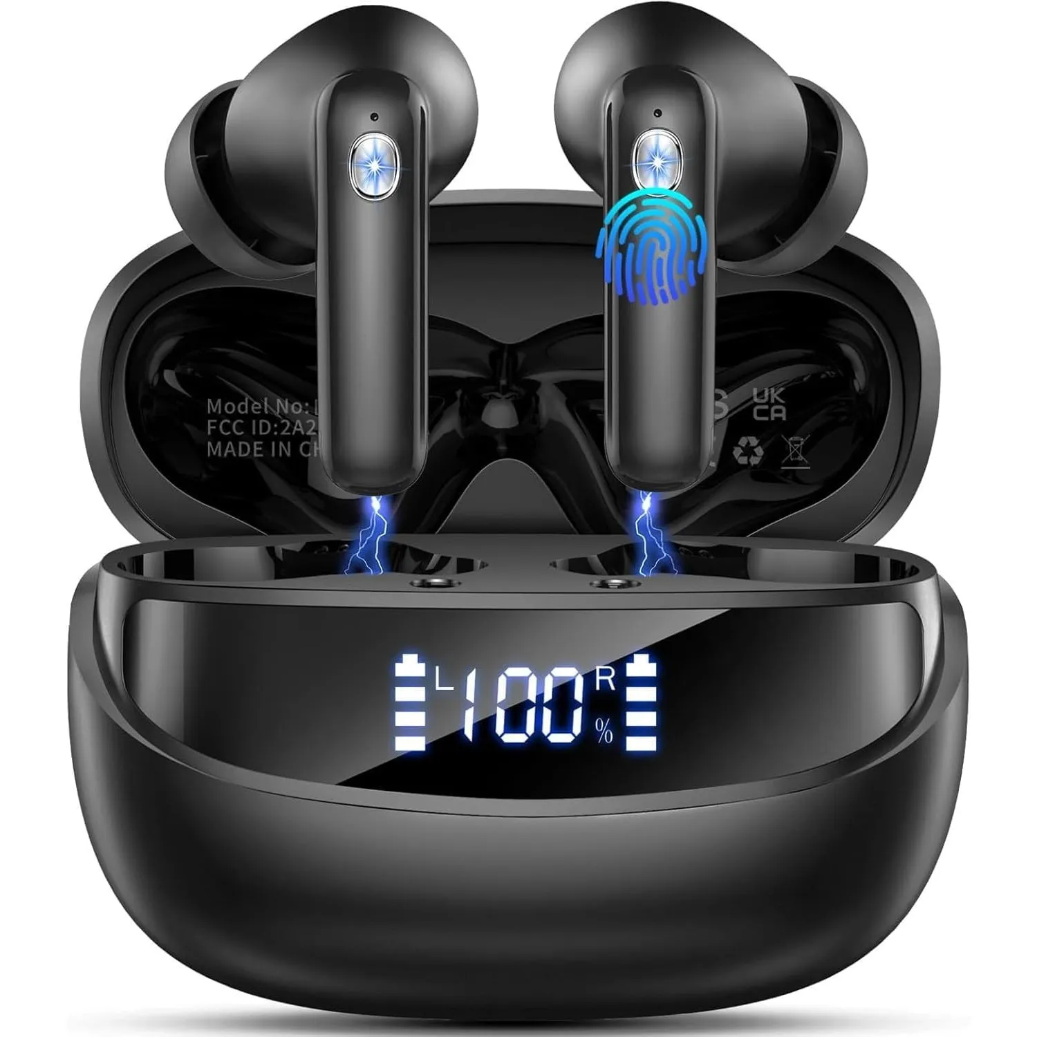 2026 Kopfhörer Kabellos Bluetooth 5.4, Bluetooth Kopfhörer, 4 ENC Noise Cancelling Mics, 50 Std Spielzeit, HiFi Stereo,…