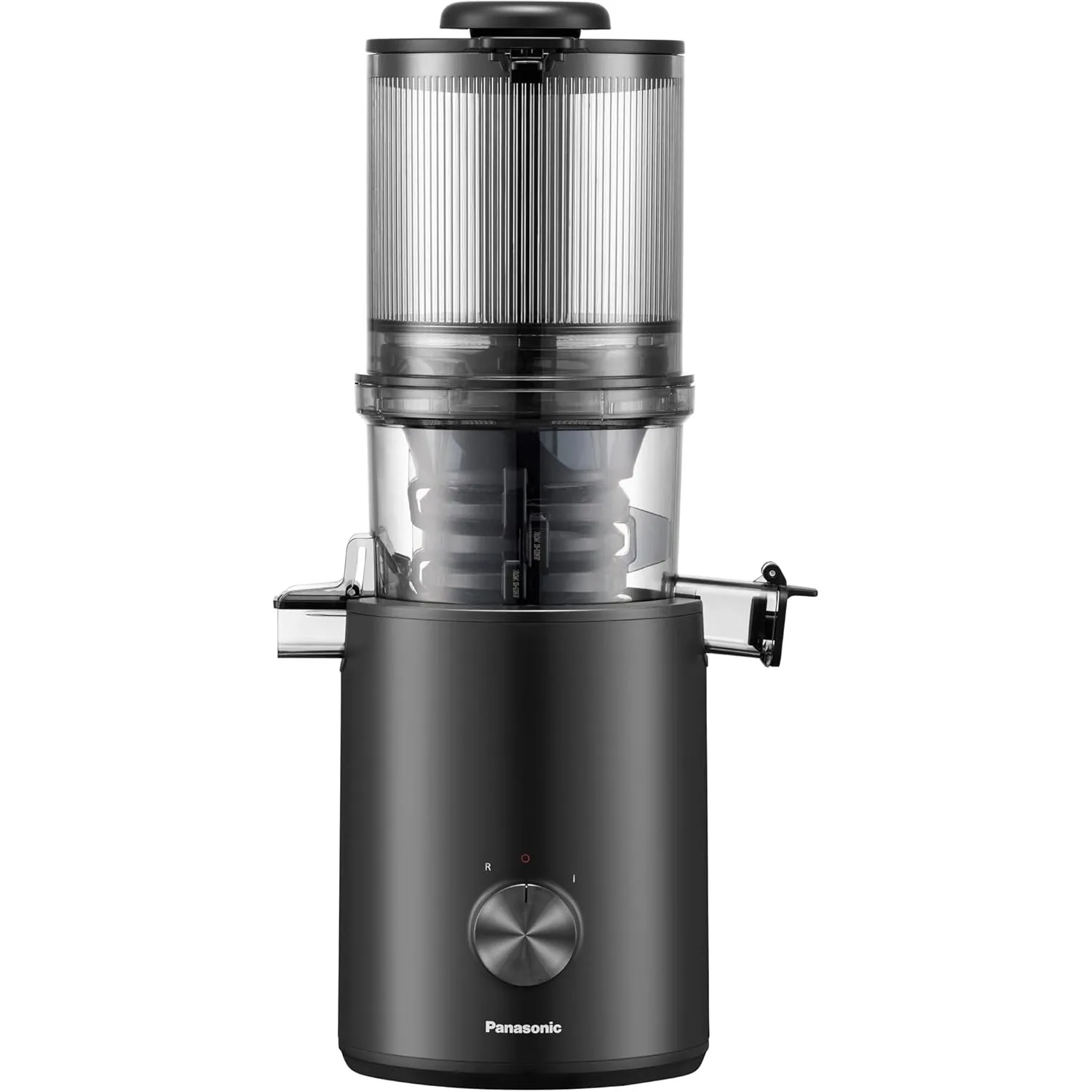Panasonic Slow Juicer MJ-L900KXE Entsafter, 120 mm Einfüllöffnung, Schwarz