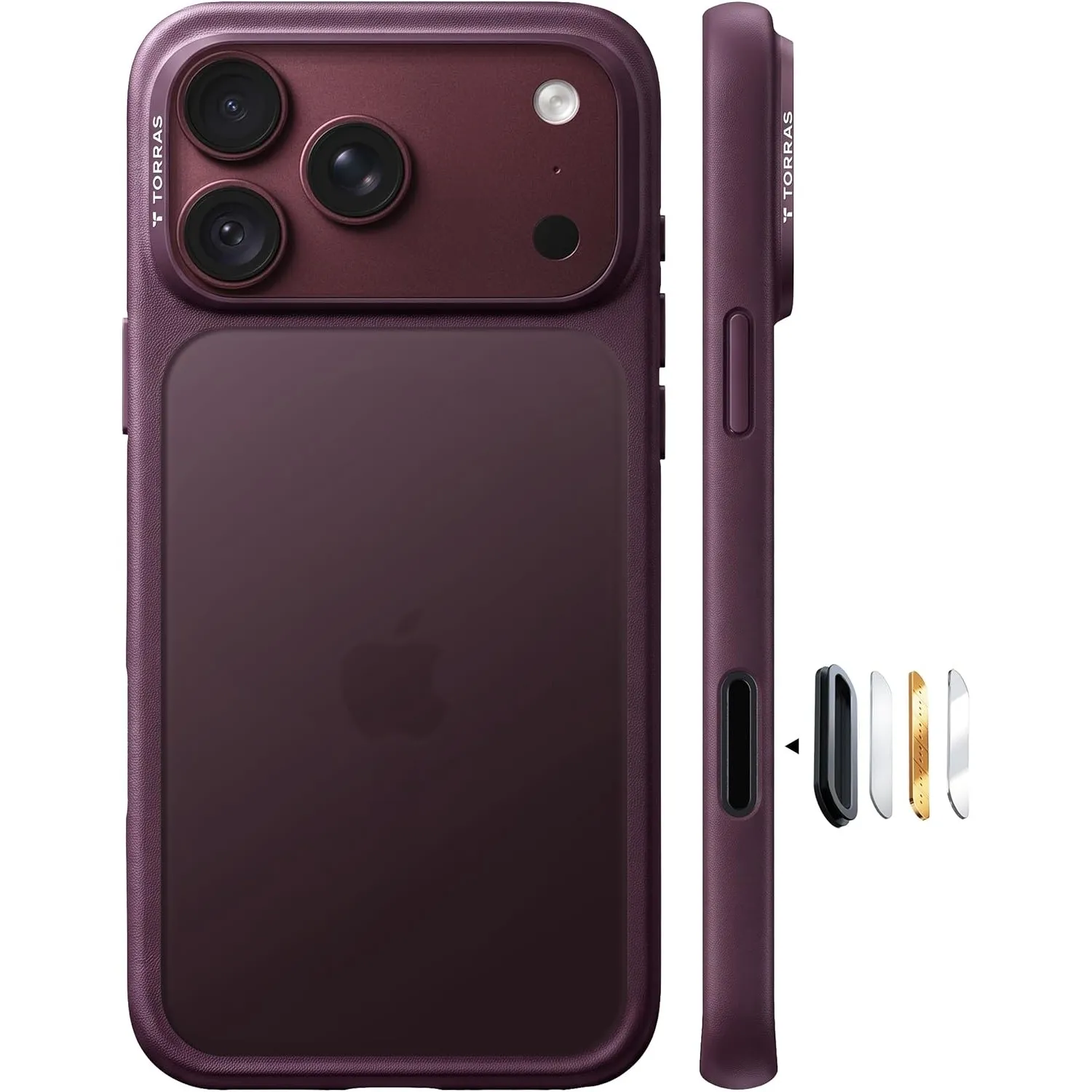 TORRAS Guardian für iPhone 18 Pro Max Hülle Militärschutz Case,Burgunder
