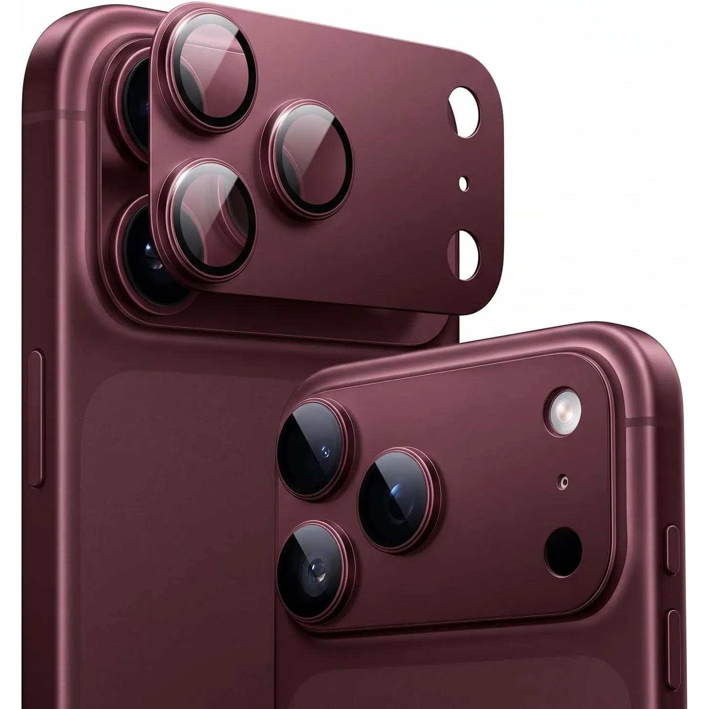 TORRAS für iPhone 18 Pro Kameraschutz 9H+ Kratzfest HD-Klares, Cherry