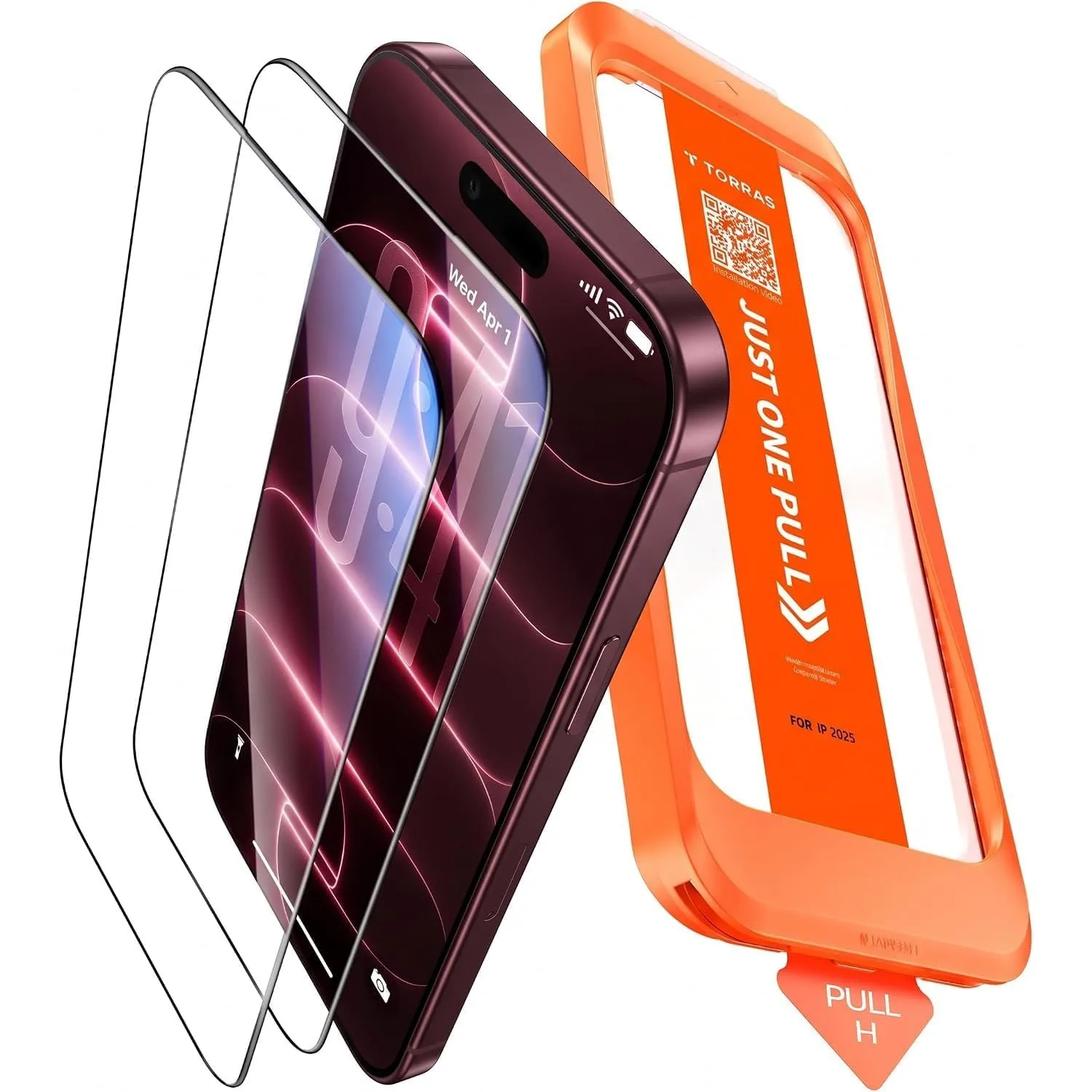 TORRAS für iPhone 18 Pro Max für Panzerglas 9H+, Auto-Montage, 2 Stück