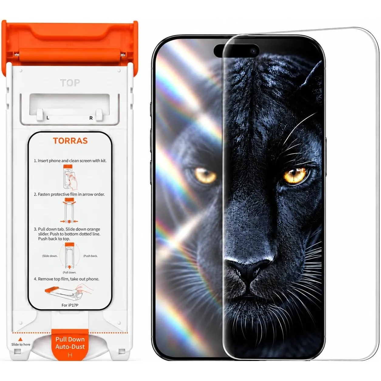 TORRAS OrigArmor AR iPhone 18 Pro Max für Panzerglas 3D Anti-Reflex,1 Stück