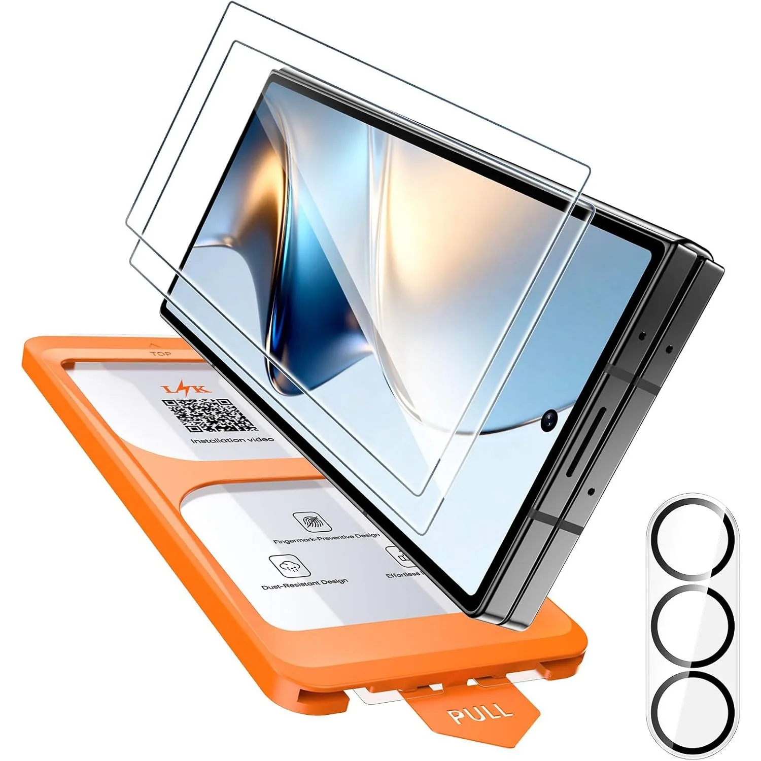 LϟK für Samsung Galaxy Z Fold 8 Ultra Panzerglas mit Kameraschutz - 2 Stück