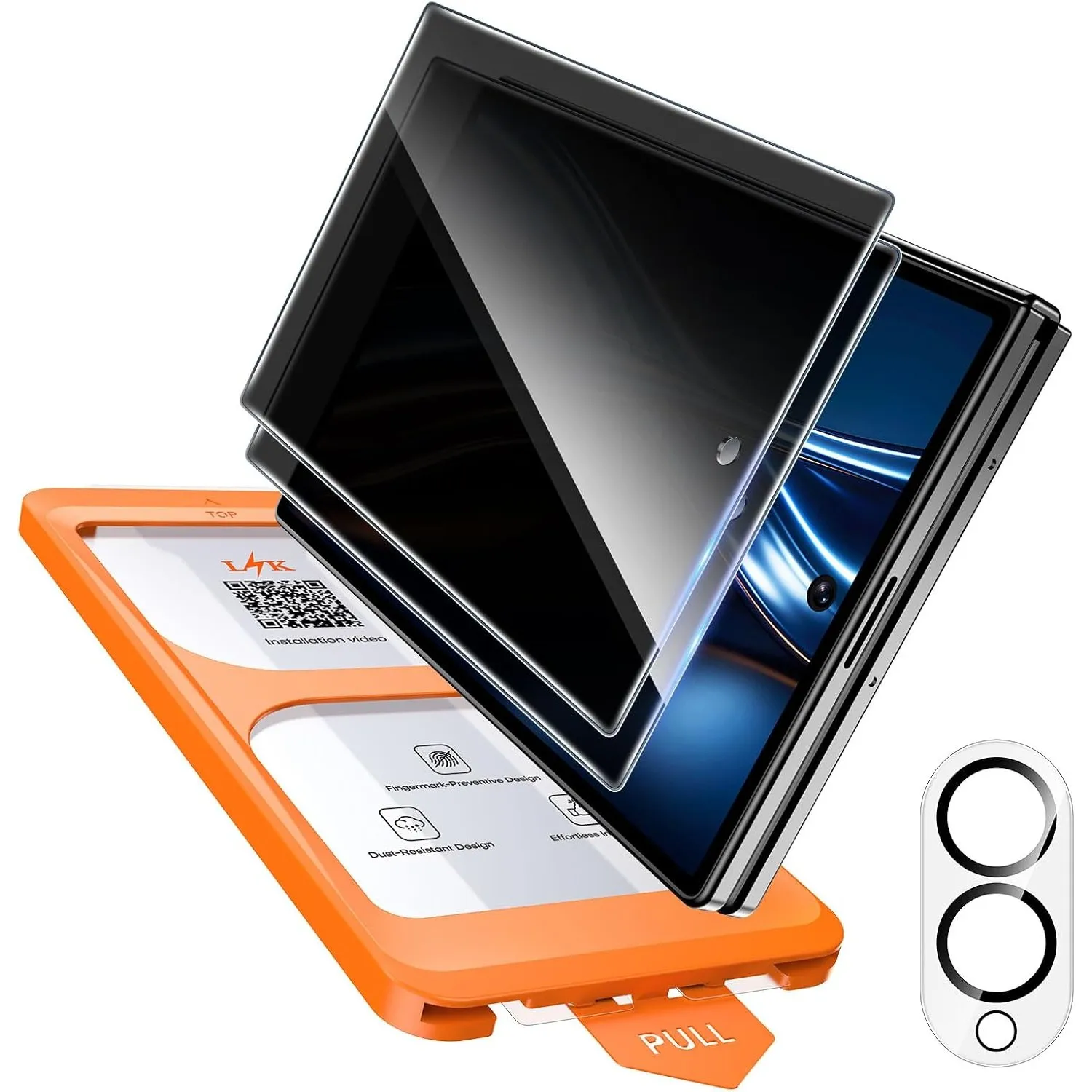 LϟK für Samsung Galaxy Z Fold 8 Sichtschutz mit Kameraschutz - 2 Stück