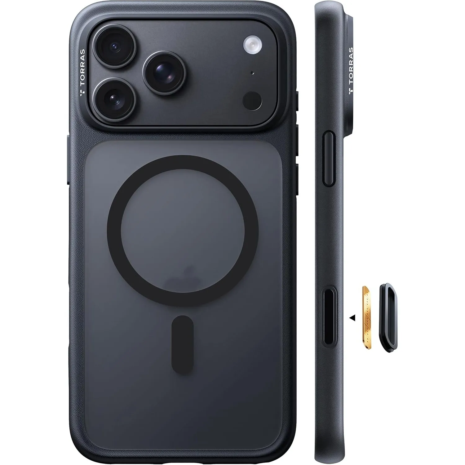 TORRAS Guardian-Mag für iPhone 18 Pro Max Hülle für MagSafe Case, Schwarz