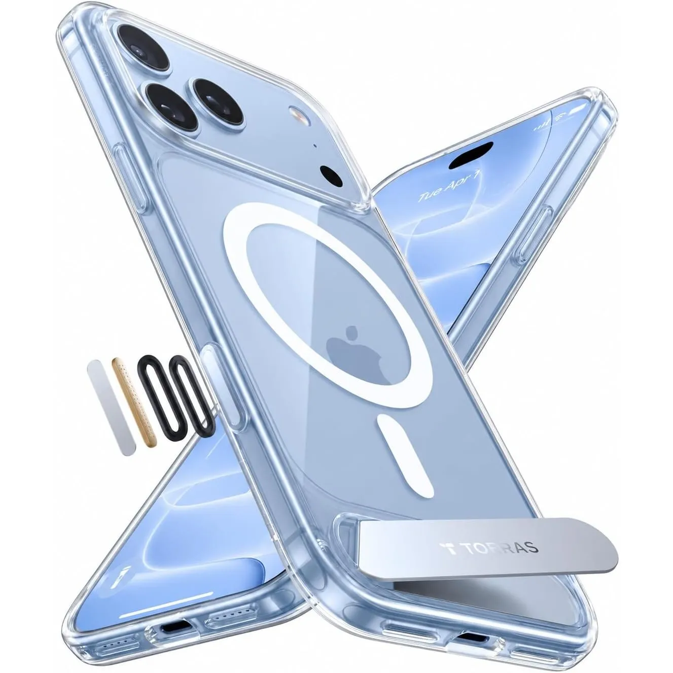 TORRAS Ostand L1 für iPhone 18 Pro Max Hülle für MagSafe Case, Transparent