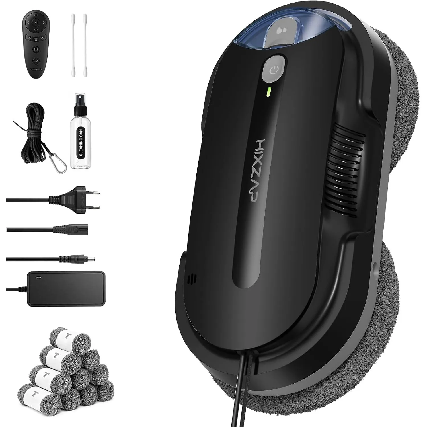 X1 Pro Fensterputzroboter 7200Pa Starke Saugkraft (Schwarz)