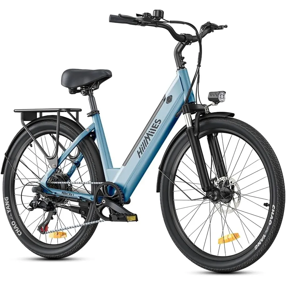 HillMiles Elektrofahrrad für Erwachsene, 26 Zoll, 7 Geschwindigkeiten, Elektrofahrrad mit 36 V, 13 Ah, abnehmbarer Akku…