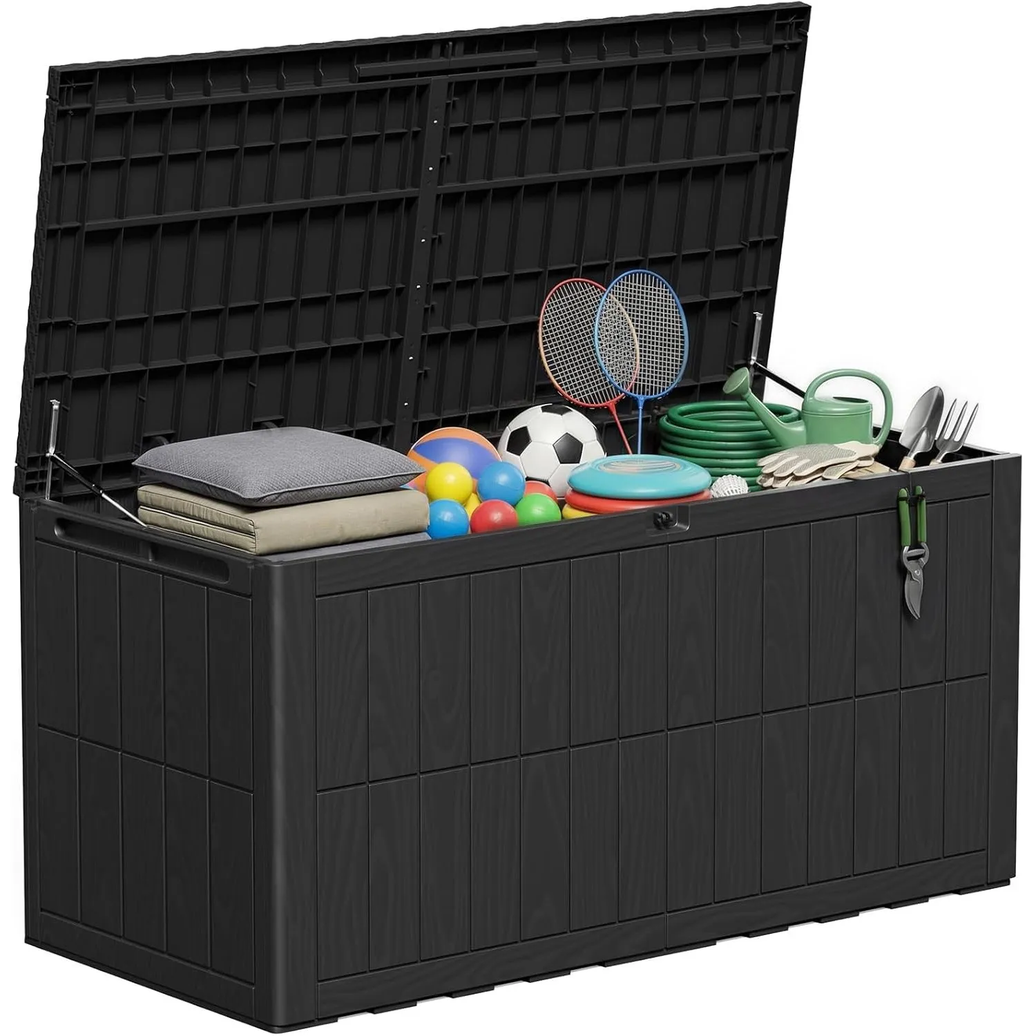 Amopatio Auflagenbox 454 Liter, Gartenbox XL Wasserdicht aus Resin, Kissenbox für Balkon, Garten & Terrasse, Wetterfest…
