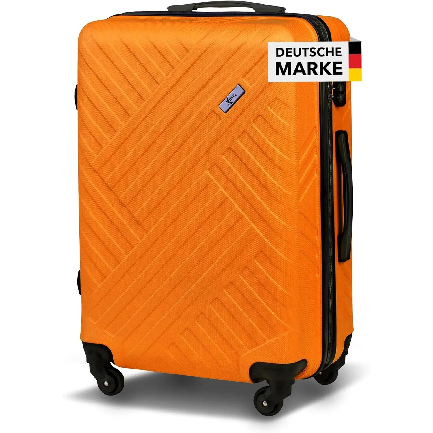 Xonic Design Reisekoffer mit Rollen– ABS Hartschalenkoffer 360° Leichtlauf-Rollen – hochwertige Koffer Trolleys Zahlens…
