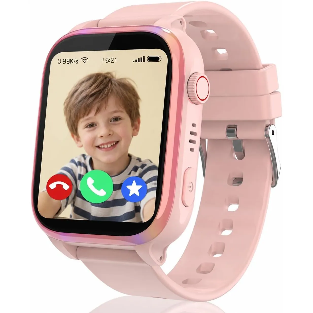4G Smartwatch Kinder, IP68 Kinderuhr mit GPS, Telefon, SOS, Schulmodus
