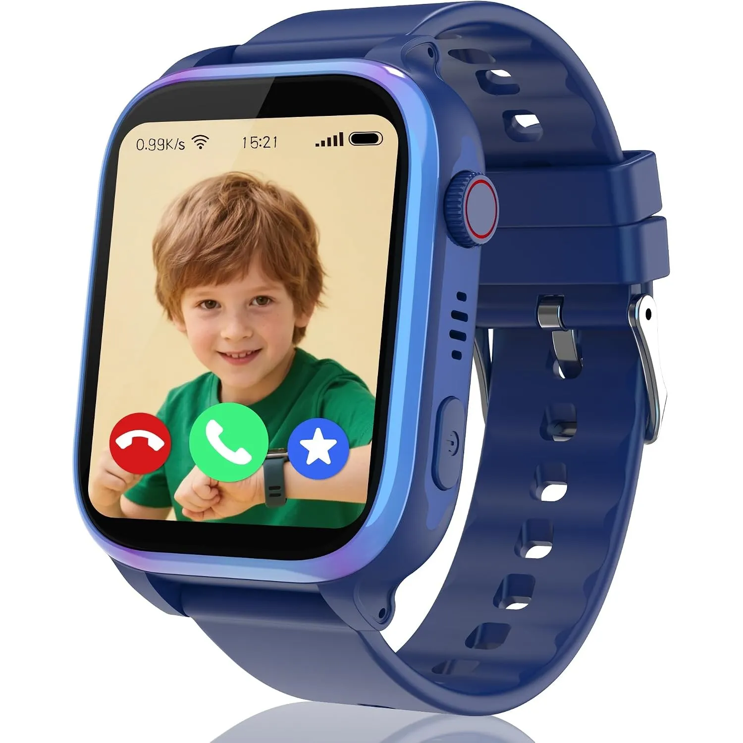 4G Smartwatch Kinder, IP68 Kinderuhr mit GPS, Telefon, SOS, Schulmodus | HD Videoanruf, Voice Chat, Spiel, Wecker, SIM …