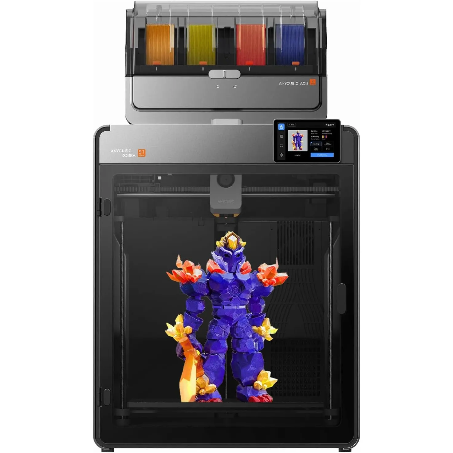 Anycubic Kobra S1 Max Combo 3D Drucker Groß, Druckgröße 350x350x350 mm