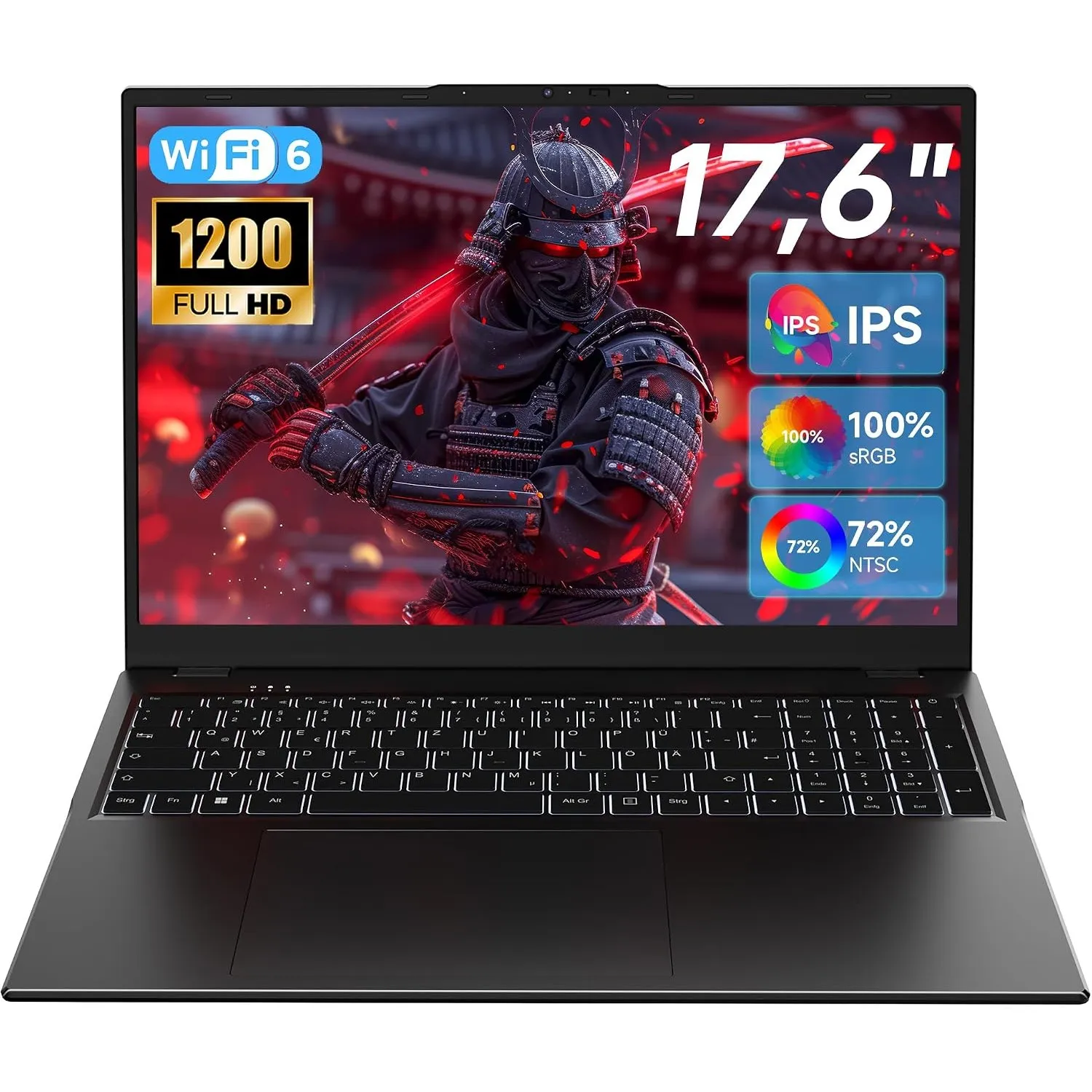 jumper 17,6 Zoll Laptop 16GB RAM 256GB SSD für Unternehmen und Studenten | 100% sRGB FHD Display, 10100Y CPU(bis zu 3,9…