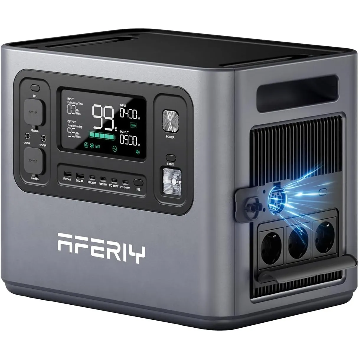 AFERIY 2800W2048Wh Tragbare Powerstation, Erweiterbar auf 10240Wh, Camping | Solargenerator 1,3Std Schnellladung, 13 Au…