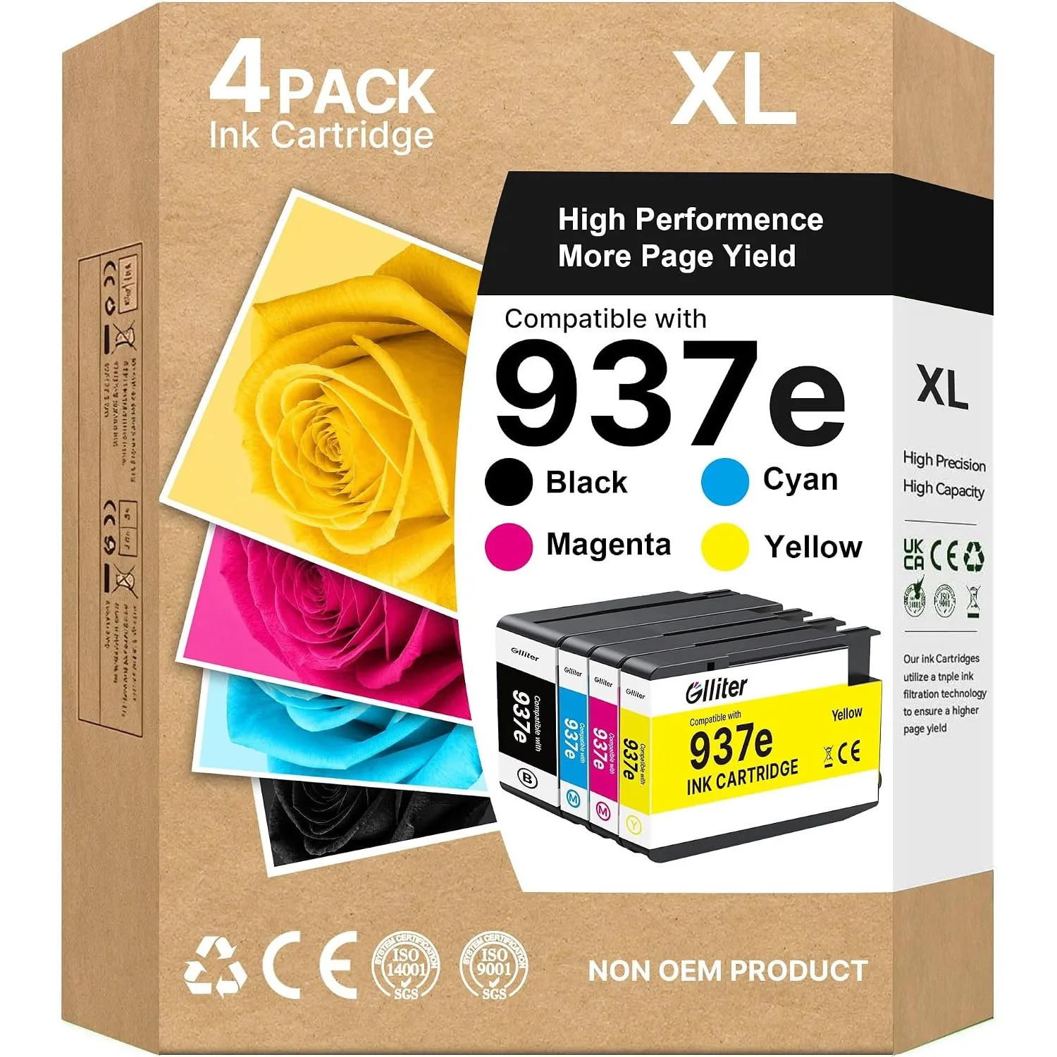937 Druckerpatronen XL Ersatz für HP 937 937e 937XL Druckerpatronen für HP Officejet Pro 9120e 9132e 9730e 9122e 9135e …