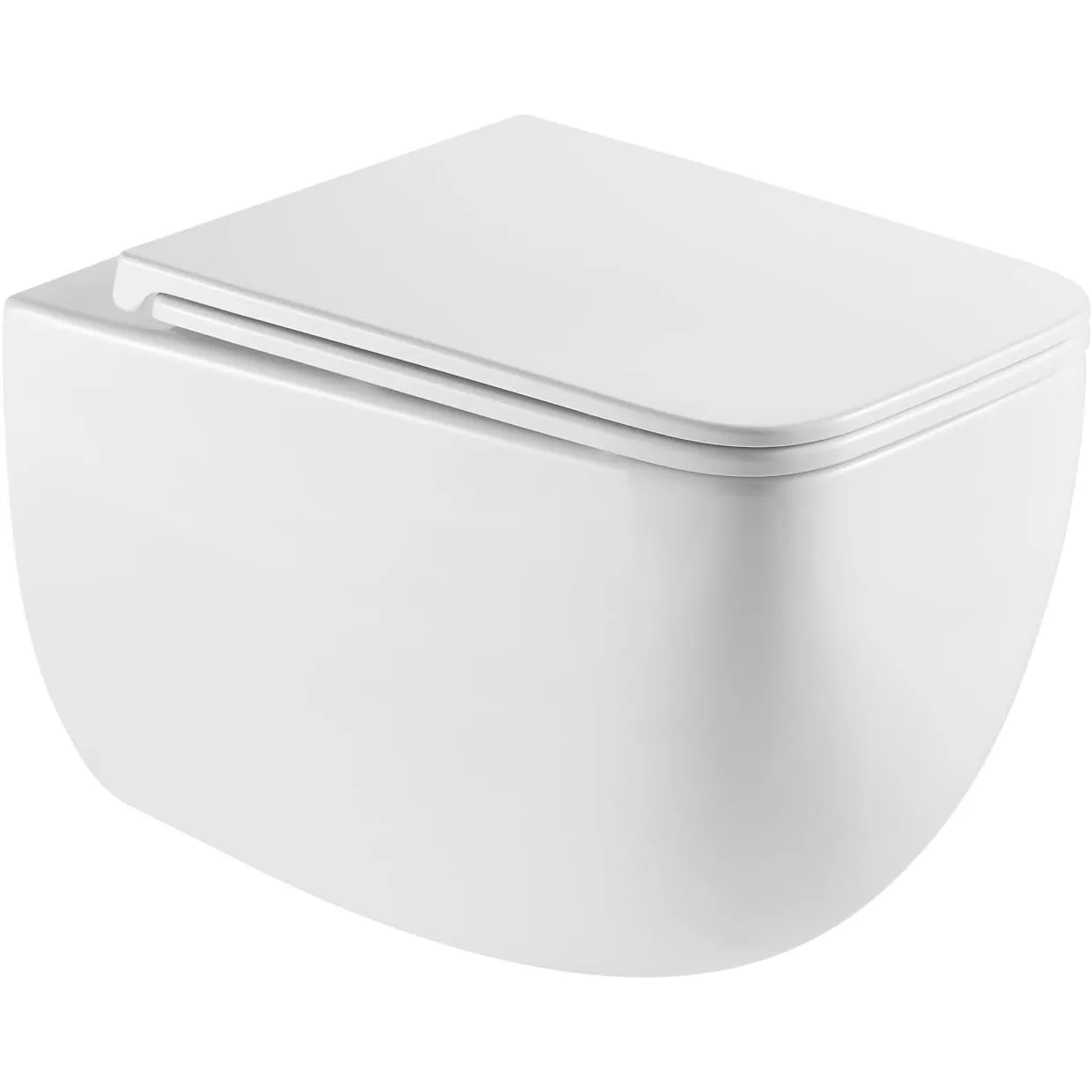 HOGART Wand WC mit Soft-Close Toilettensitz und Leistungsstarkem Spülrandlos Tornado Spülsystem, Hänge WC mit komplett …