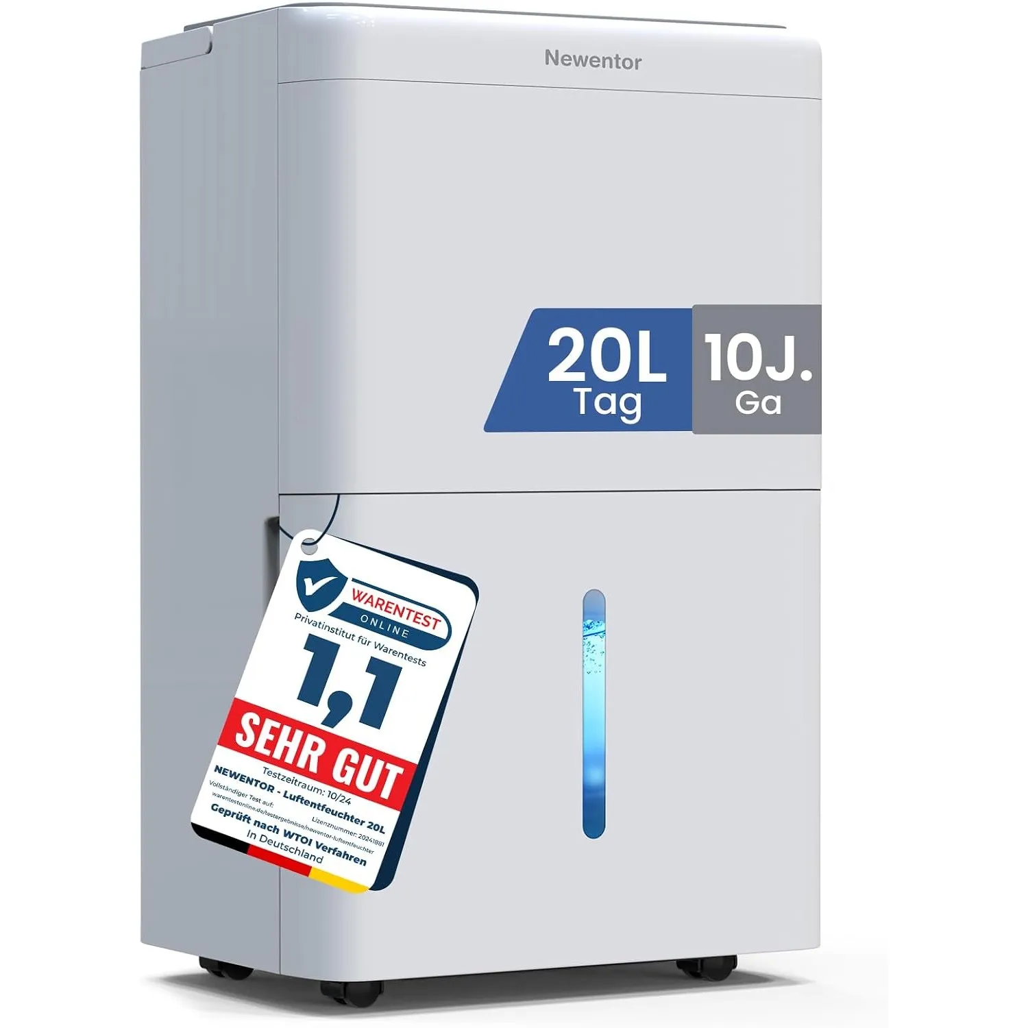 Newentor Luftentfeuchter elektrisch 20L, Entfeuchter elektrisch keller, Raumentfeuchter elektrisch, Dehumidifiers for h…