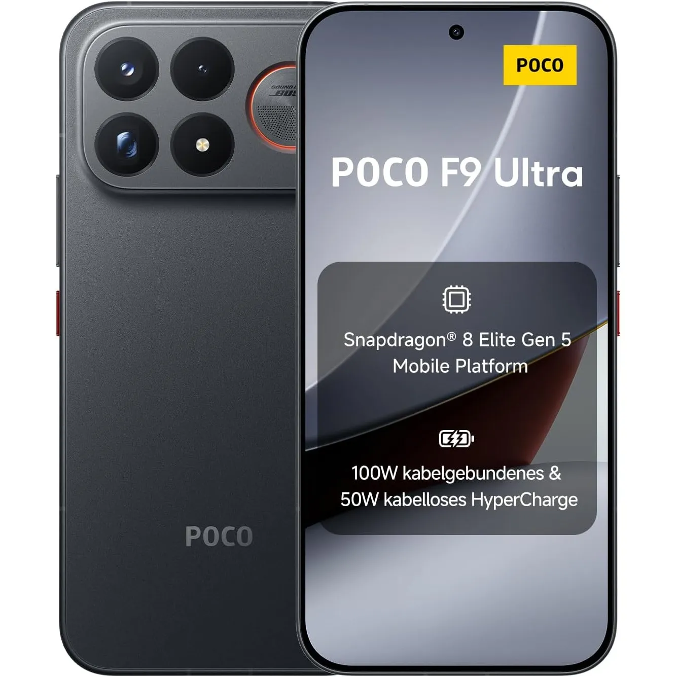 Poco F9 Ultra, Smartphone 12+256 GB, Black, 8050mAh Akku, 100W Laden