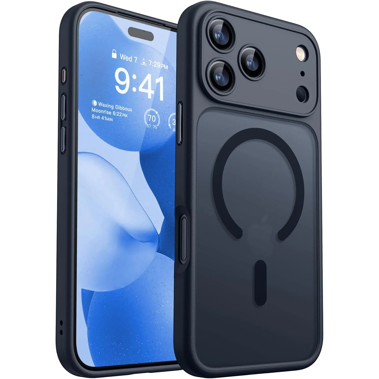 CANSHN für iPhone 18 Pro Hülle mit Kameraschutz, Schwarz