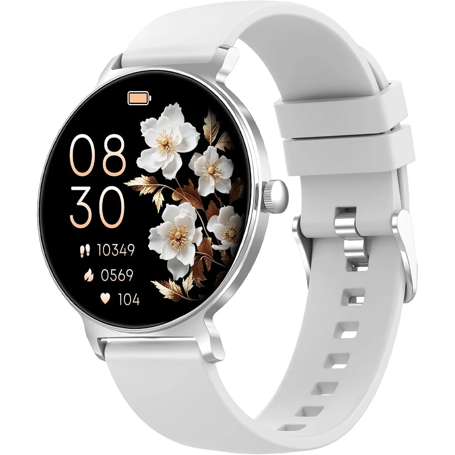 taopodo Smartwatch Damen mit Telefonfunktion, 1,27-Zoll AMOLED-HD Voll-Touchscreen Smartwatch, IP68 Wasserdicht Fitness…
