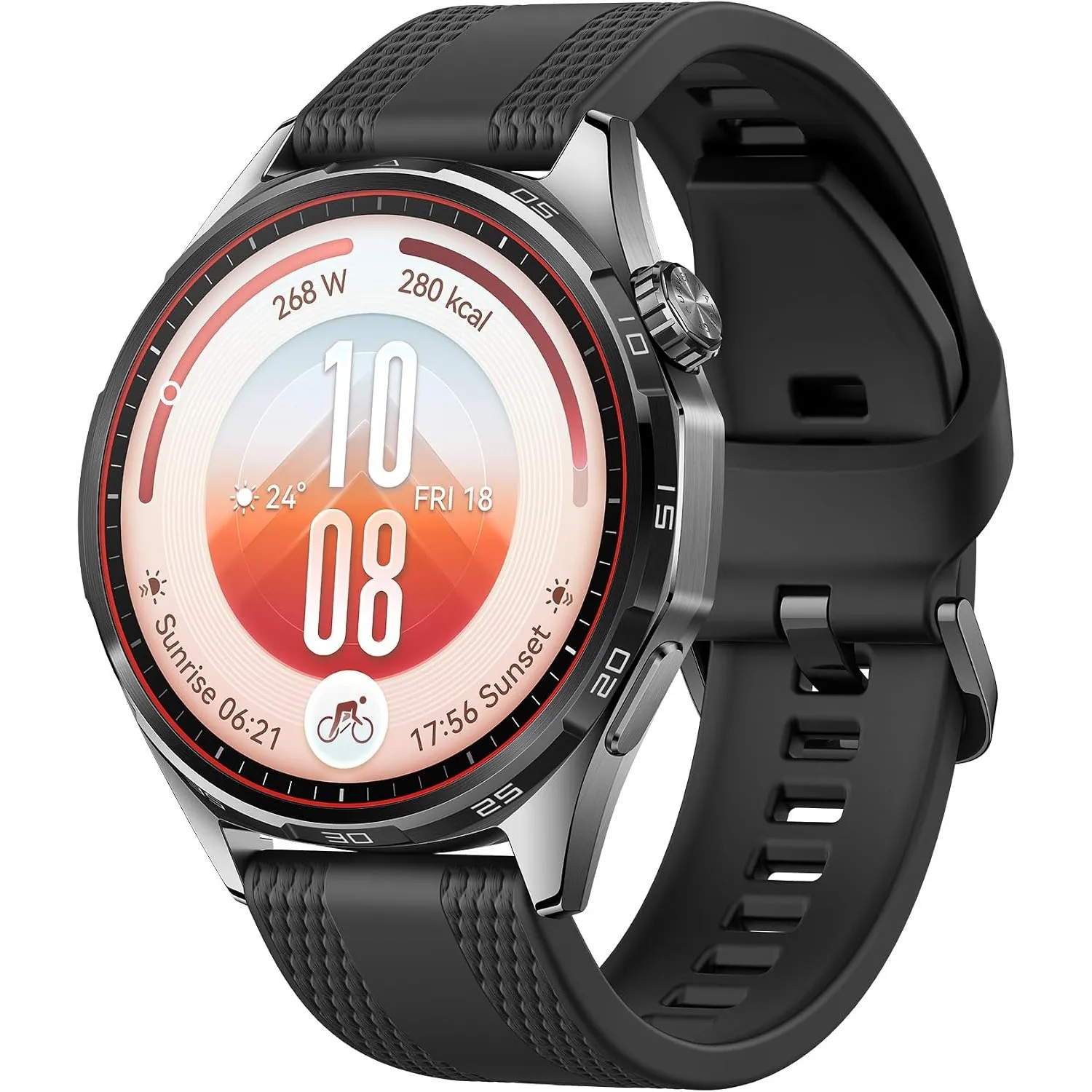 HUAWEI Watch GT 7 Smartwatch mit Ski- & Fahrrad-Features, 46 mm, Schwarz