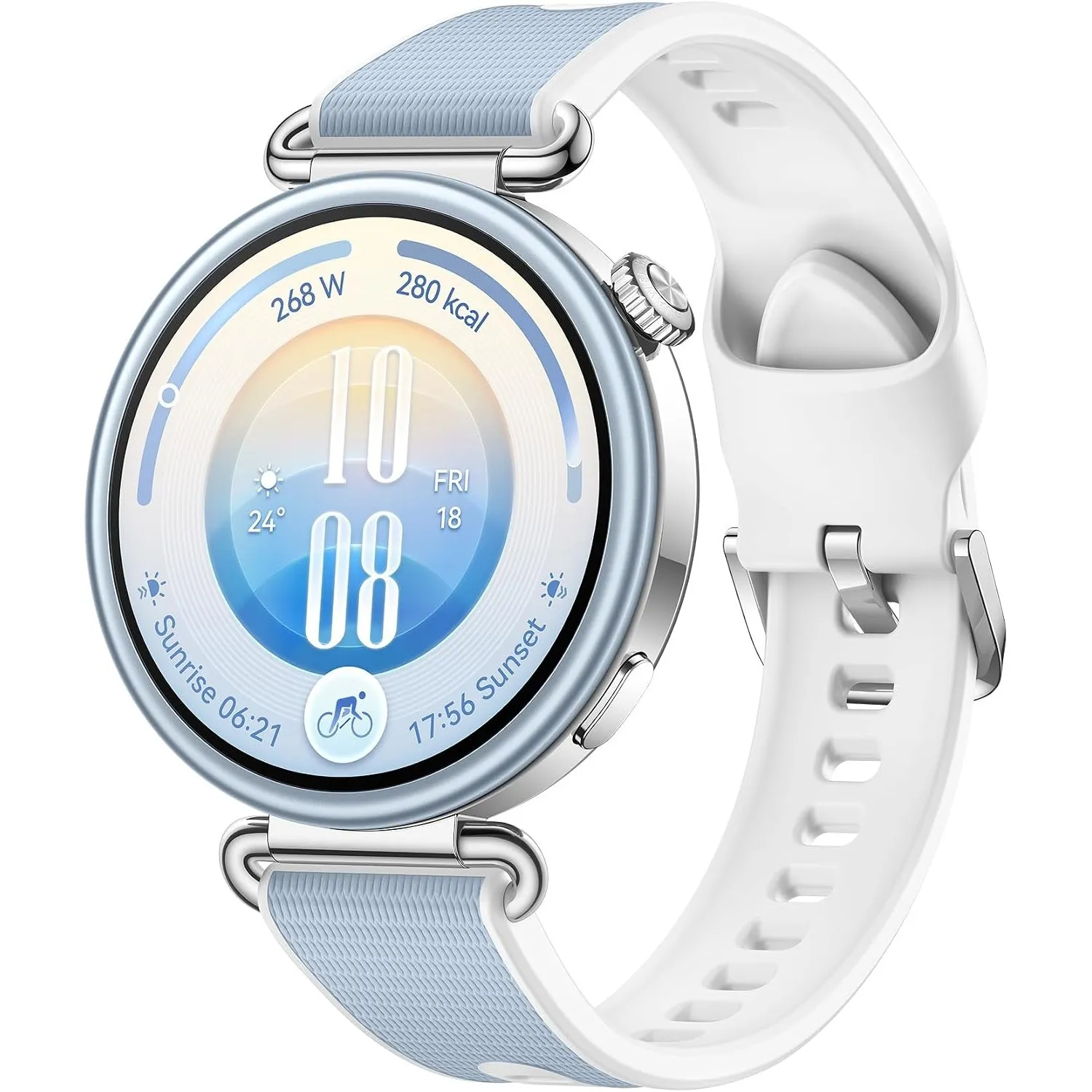 HUAWEI Watch GT 7 Smartwatch mit Ski- & Fahrrad-Features, 41 mm, Hellblau