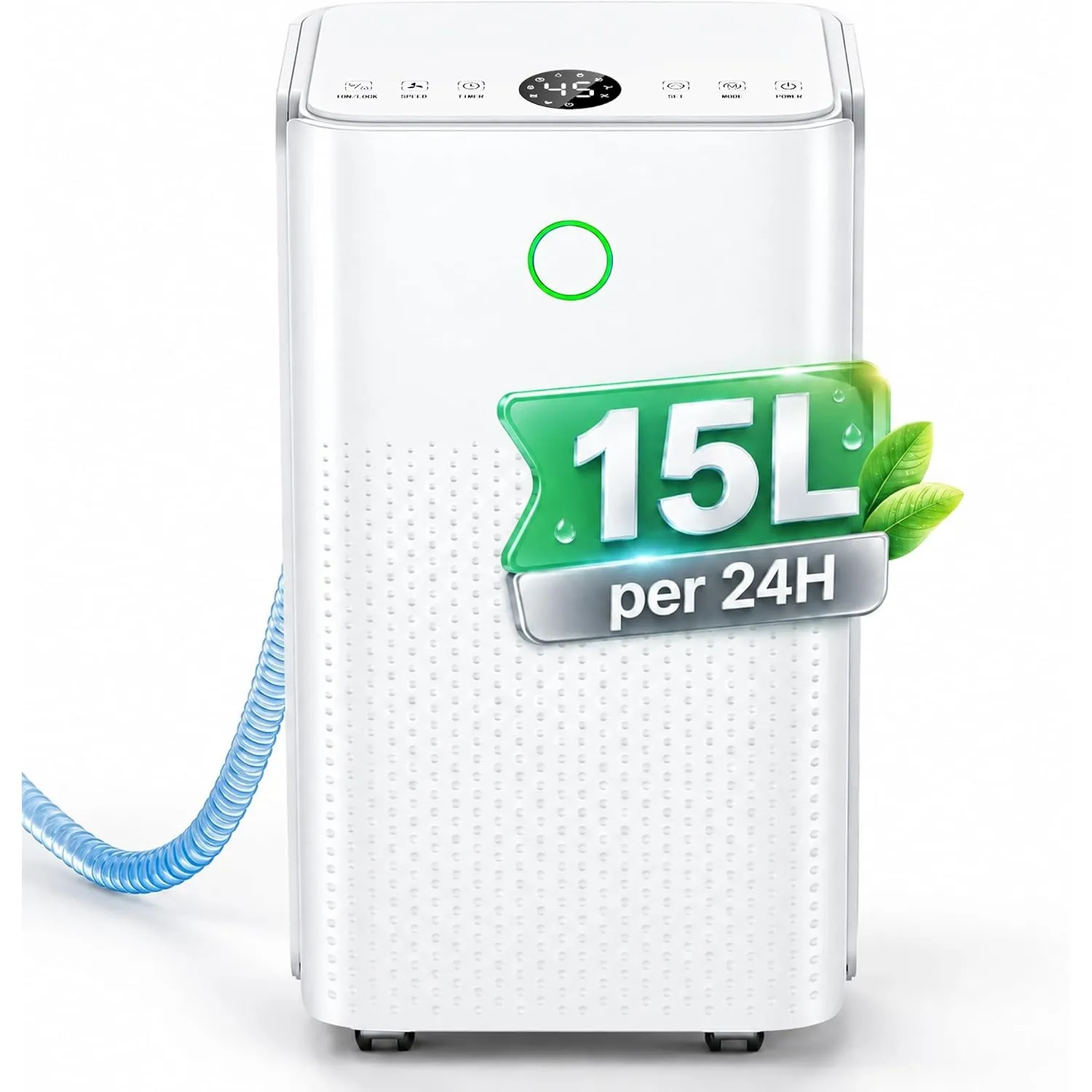 Luftentfeuchter 15L/Tag - Entfeuchter Elektrisch Raumentfeuchter Leise mit 3 Modi, Kontinuierliche Entwässerung, Automa…