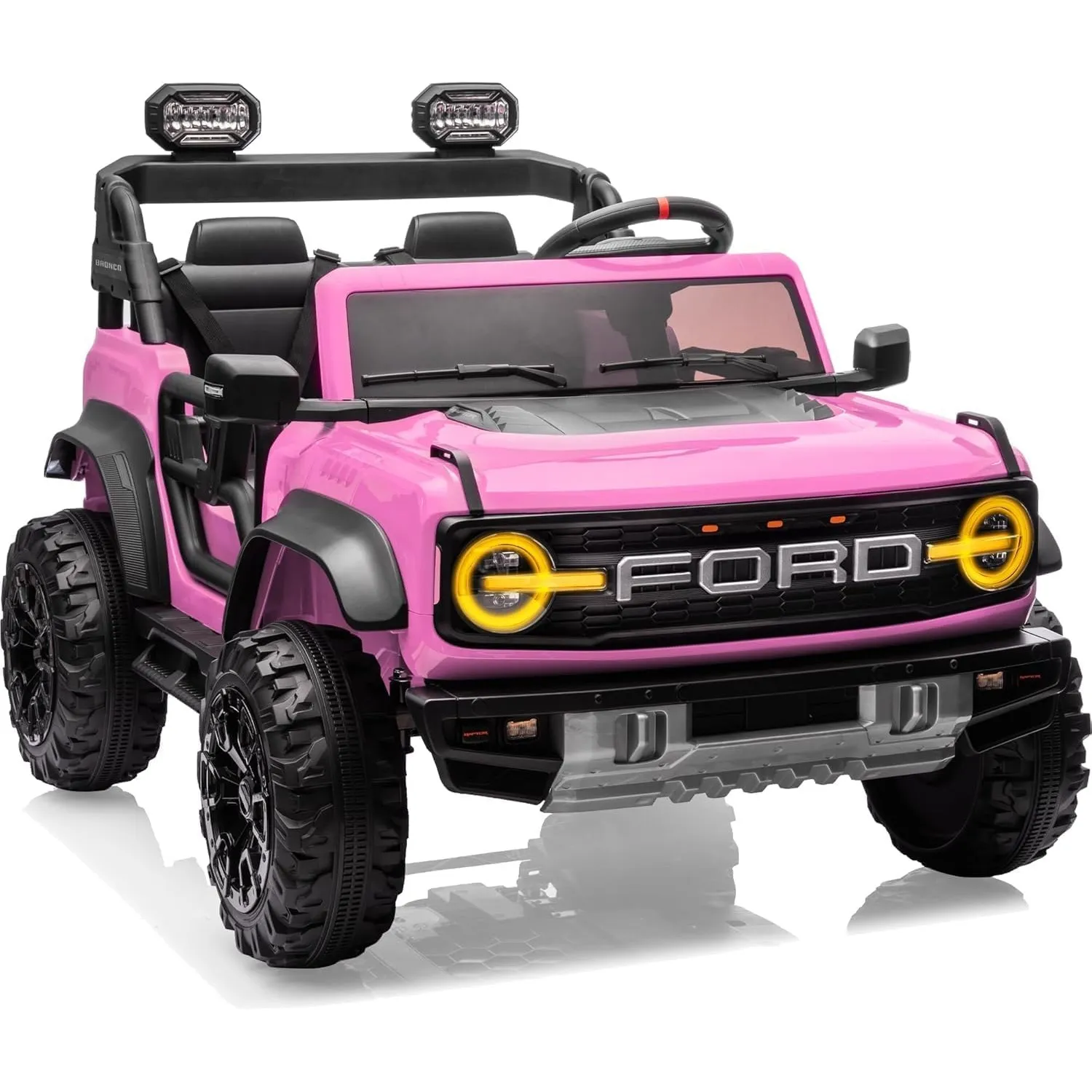 First Ride On 24V 2-Sitzer Kinder Elektroauto Lizenziertes Ford Bronco Raptor, Elektroauto für Kinder mit Fernbedienung…