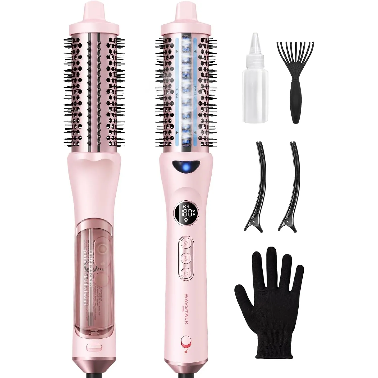 Wavytalk Dampf-Thermobürste Steamlift Pro: Volumen & haarschonendes Styling