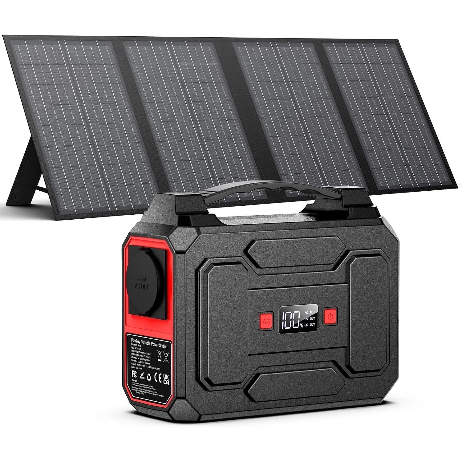 Powkey 99Wh Powerstation mit 60W Solarpanel
