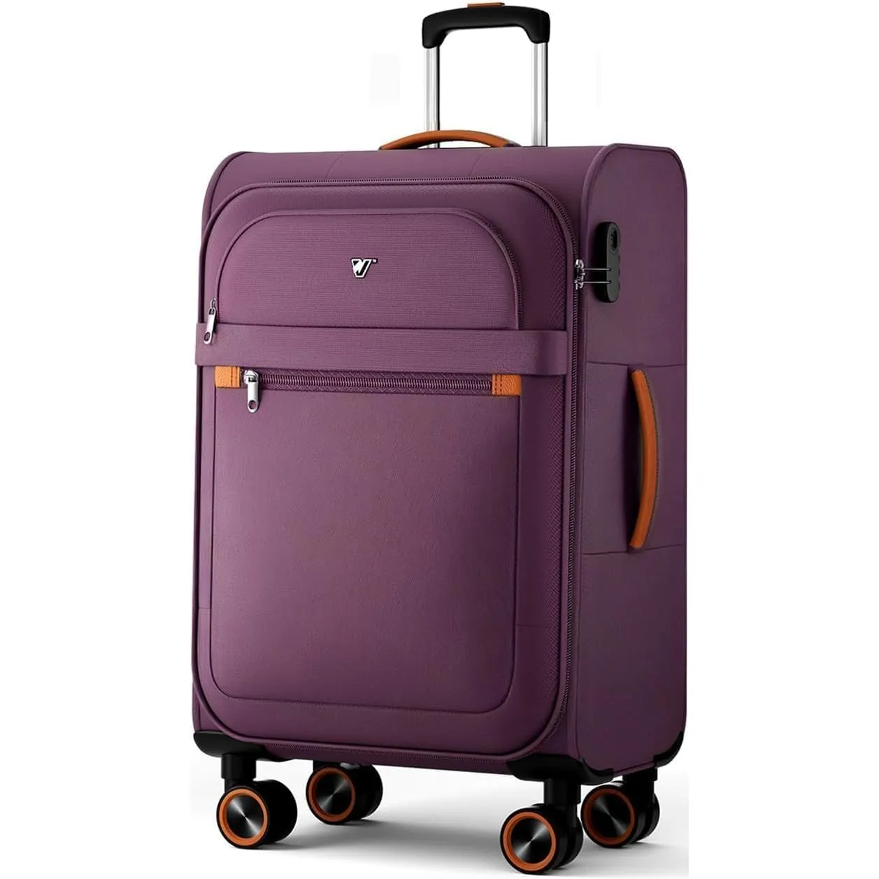 Weichschalenkoffer mittelgroß - Stoff Koffer Trolley 77 Liter