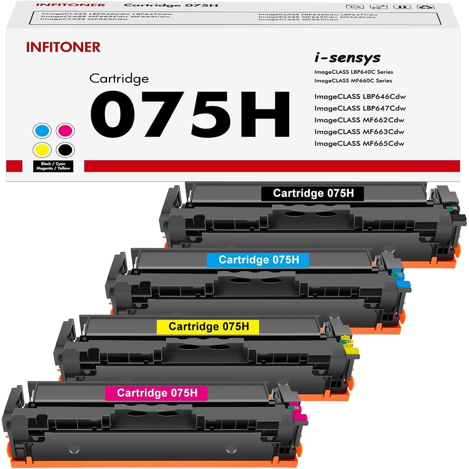 Cartridge 075H 075 Kompatibel für Canon I-sensys MF664Cdw LBP646Cdw Toner