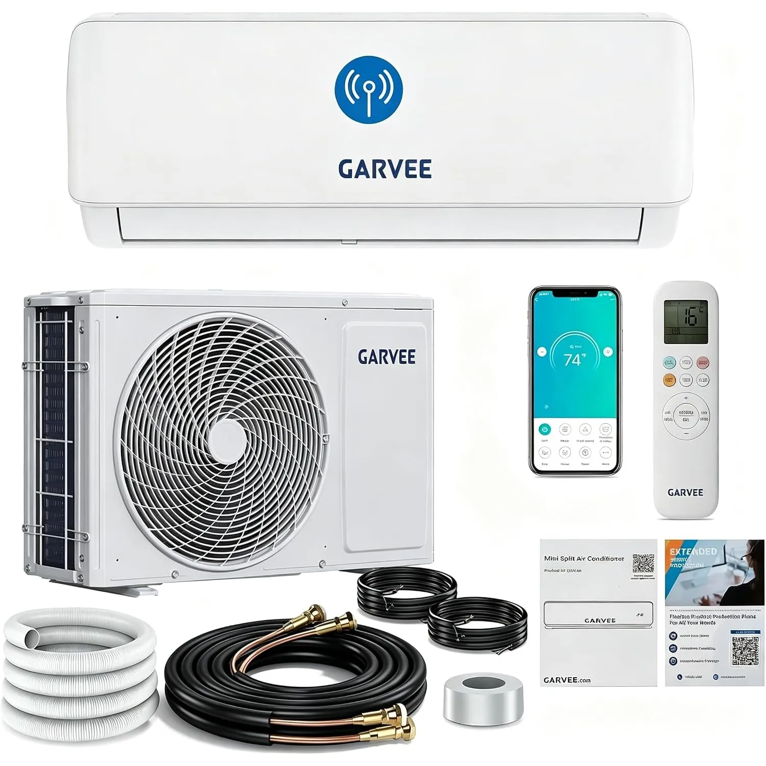 Fest installierte Split-Klimaanlage, 9000 BTU