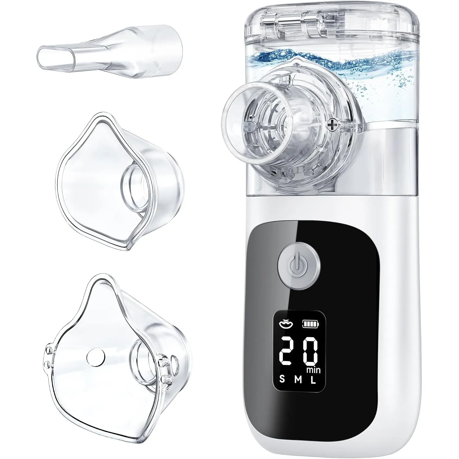 Inhalationsgerät, Leiser Inhaliergerät für Erwachsene Kinder, USB-C-Aufladbarer Tragbarer Inhalator mit Einstellbarem S…